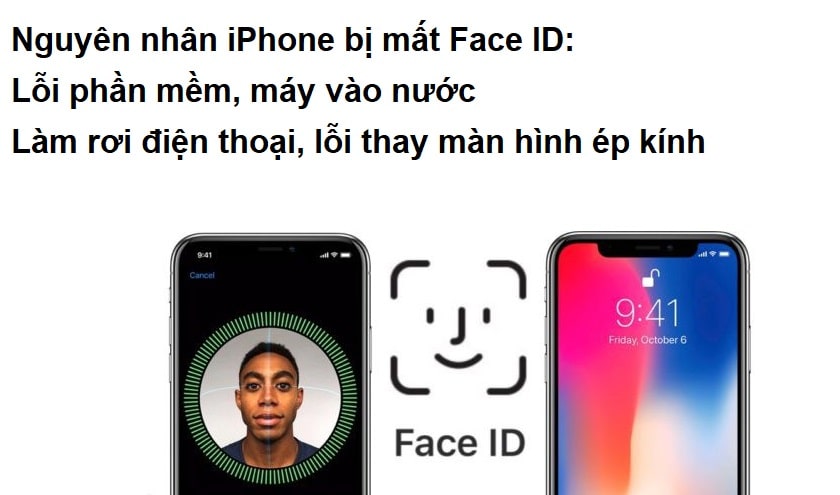 Nguyên nhân iPhone bị mất Face ID