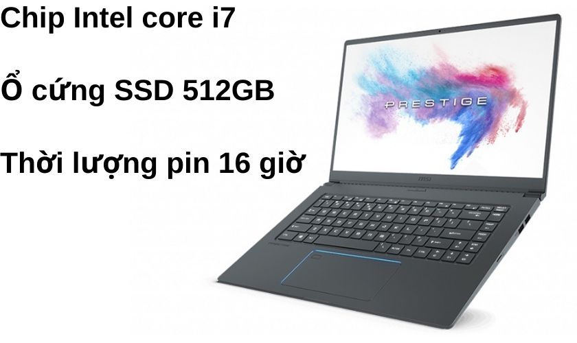 Laptop MSI PS63 8MO-099VN/Core i7-8565U/8GB