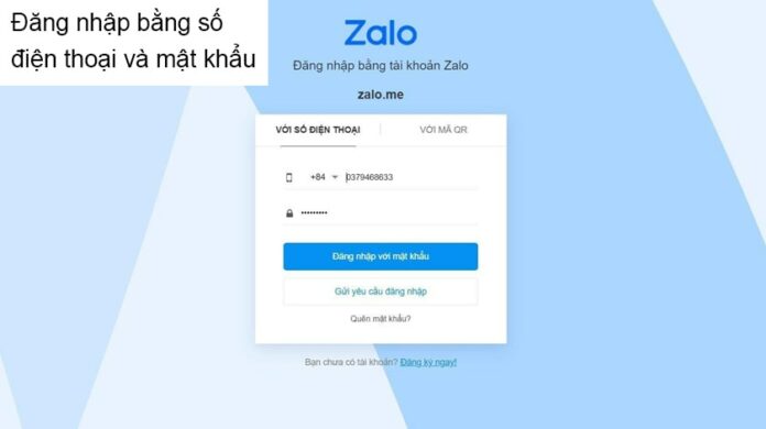 Cách truy cập Zalo trên web
