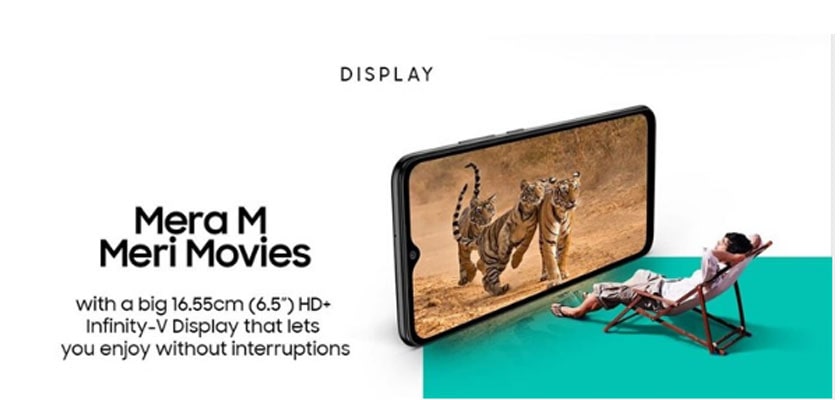 Đánh giá Samsung Galaxy M02 về màn hình