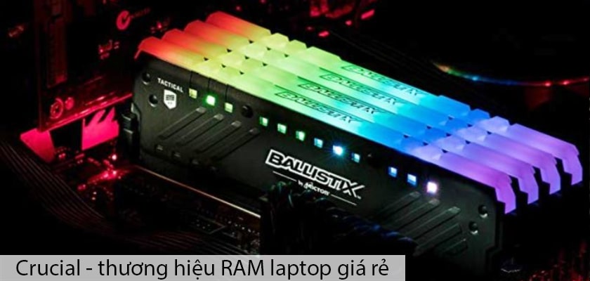 Crucial - thương hiệu RAM laptop trong tầm giá tốt