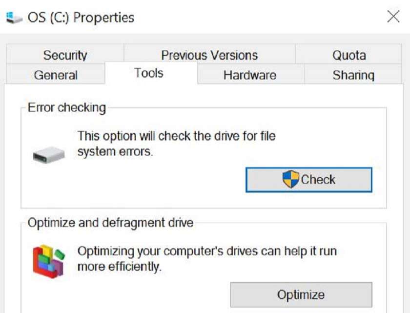 Kiểm tra ổ cứng bằng lệnh chkdsk trên Windows
