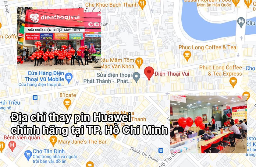 Địa chỉ thay pin Huawei chính hãng tại TP. Hồ Chí Minh
