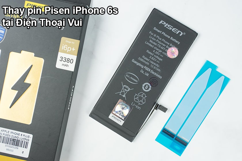 Thay pin Pisen iPhone 6s giá tốt ở đâu?