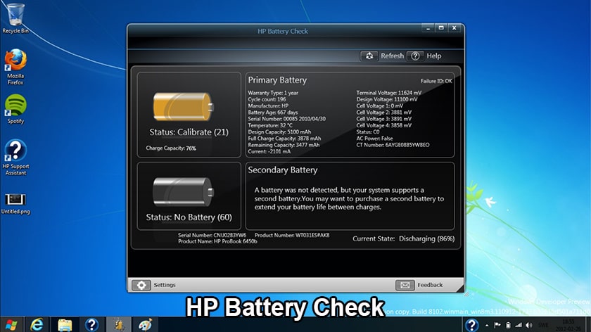 Phần mềm quản lý pin laptop HP
