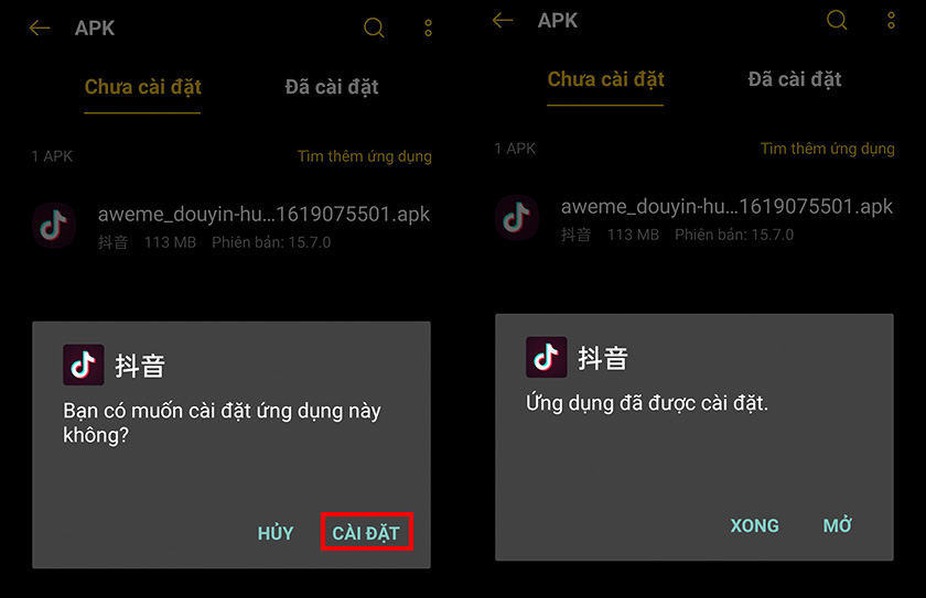 Tải TikTok Trung Quốc trên điện thoại Android