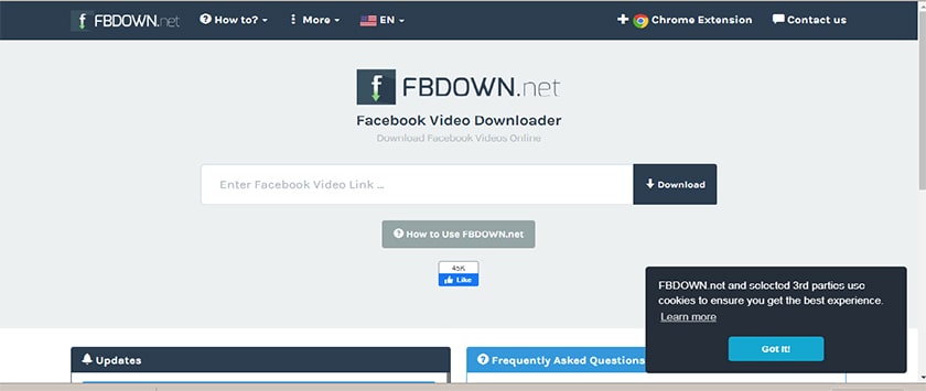 Cách tải video trên Facebook về máy tính bằng fbdown.net