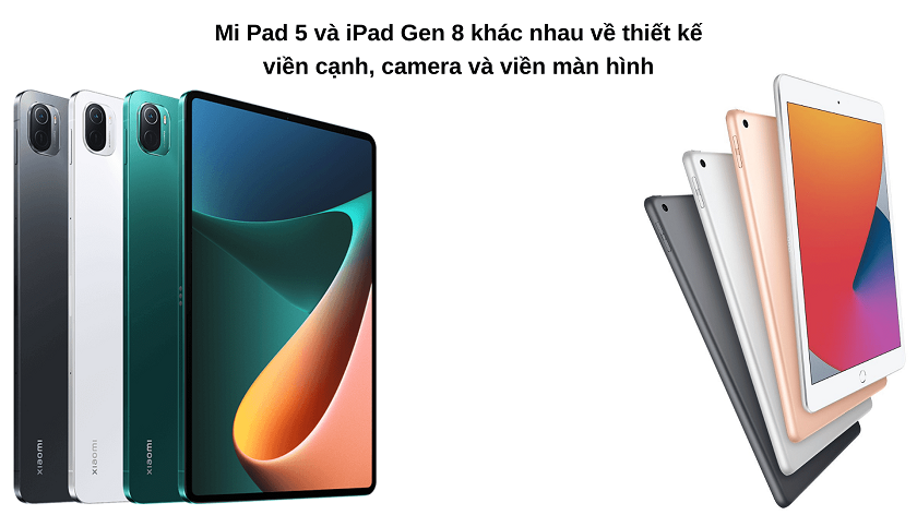 mi pad 5 và iPad Gen 8