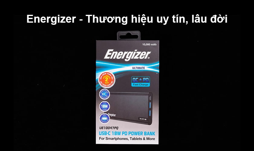 Pin sạc dự phòng Energizer đến từ nước nào?
