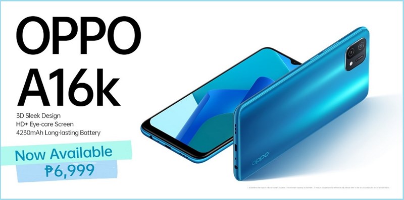 Điện thoại OPPO A16K giá bao nhiêu?