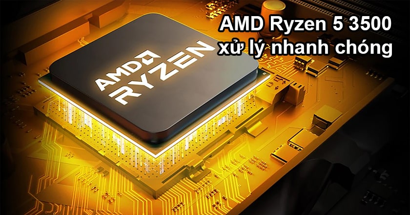 Hiệu năng vượt trội bởi chip AMD, 8GB RAM