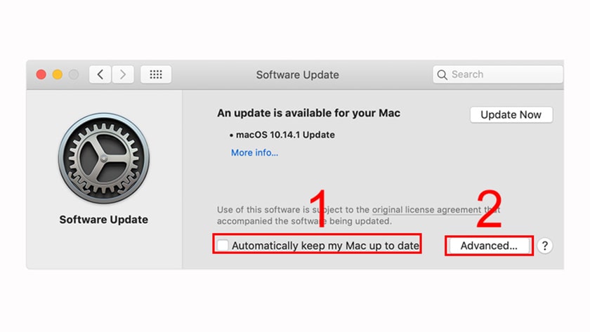 Cập nhật phần mềm mới nhất để tránh chai pin Macbook