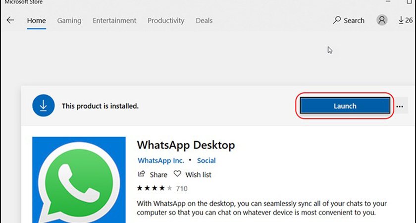 download whatsapp web trên Microsoft Store