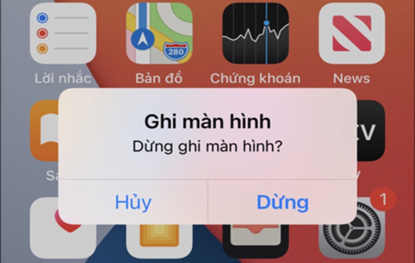 Cách tắt quay video màn hình iPhone chuẩn thời gian