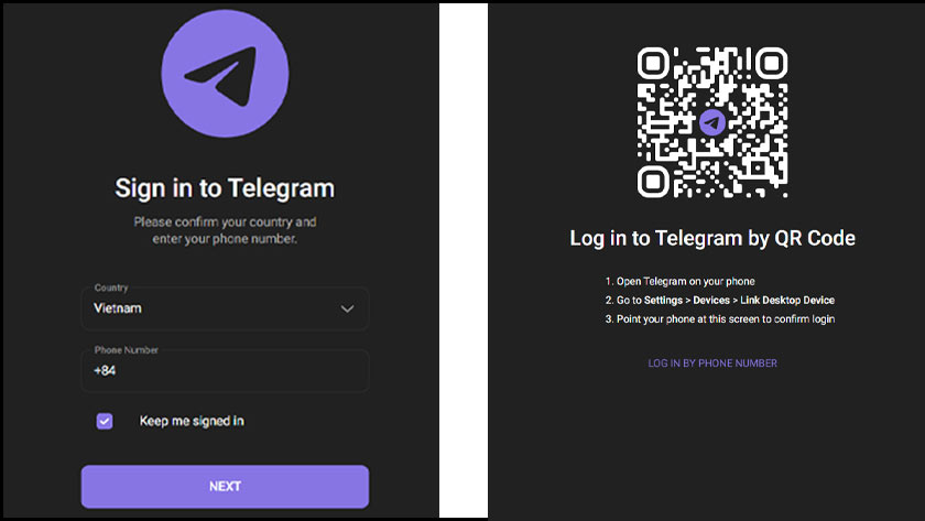 lưu ý với cách đăng nhập telegram web