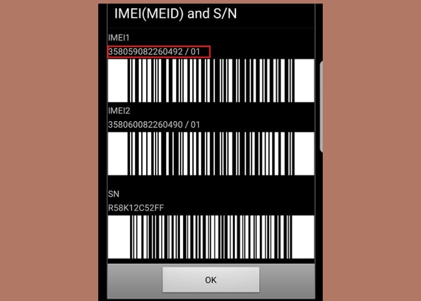 Cách check iMei Samsung thông qua bảng mã 