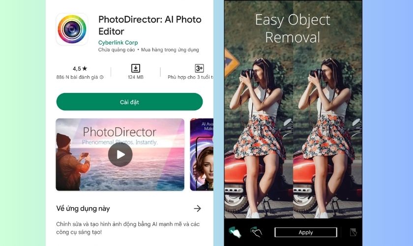 PhotoDirector - App làm rõ ảnh trên điện thoại