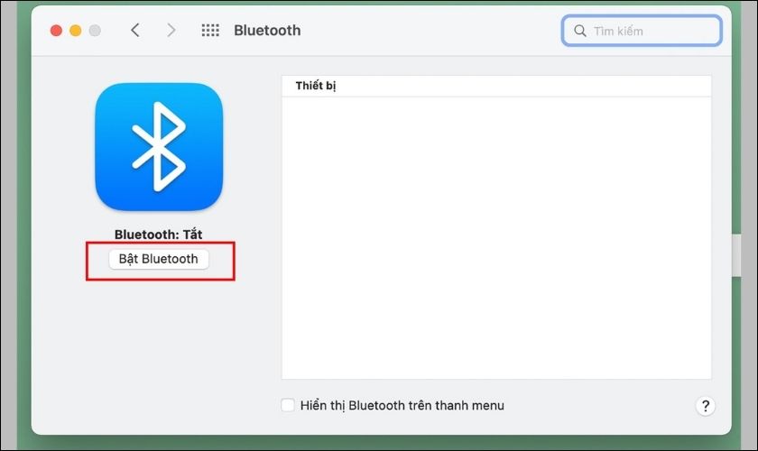 Cách bật Bluetooth trên Macbook