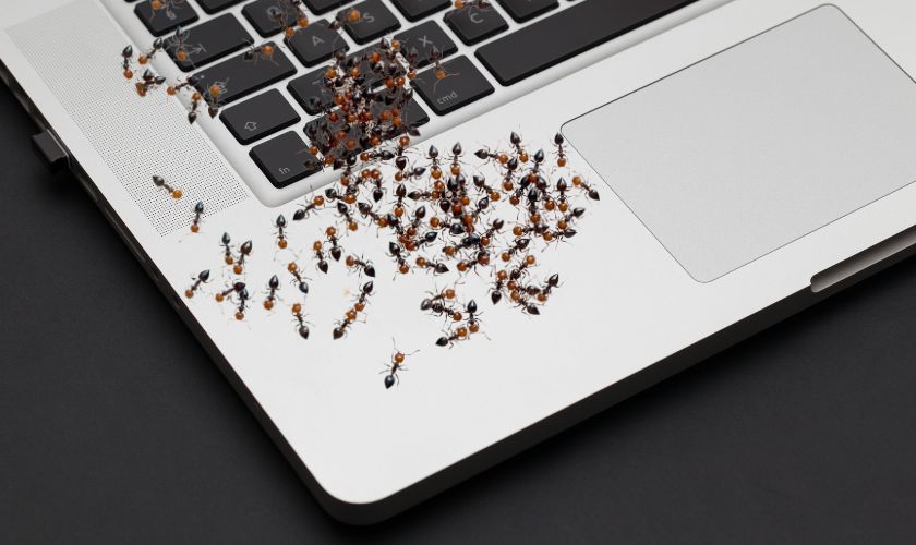 Kiến chui vào laptop có sao không?