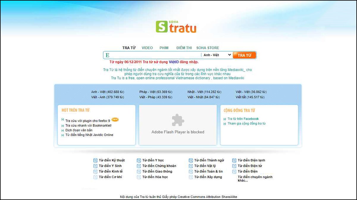 Tratu Soha - phần mềm dịch tiếng Anh sang tiếng Việt cho máy tính 